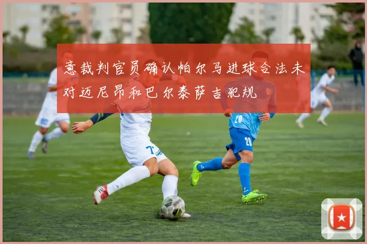 意裁判官员确认帕尔马进球合法未对迈尼昂和巴尔泰萨吉犯规