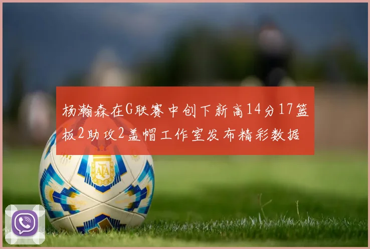 杨瀚森在G联赛中创下新高14分17篮板2助攻2盖帽工作室发布精彩数据海报